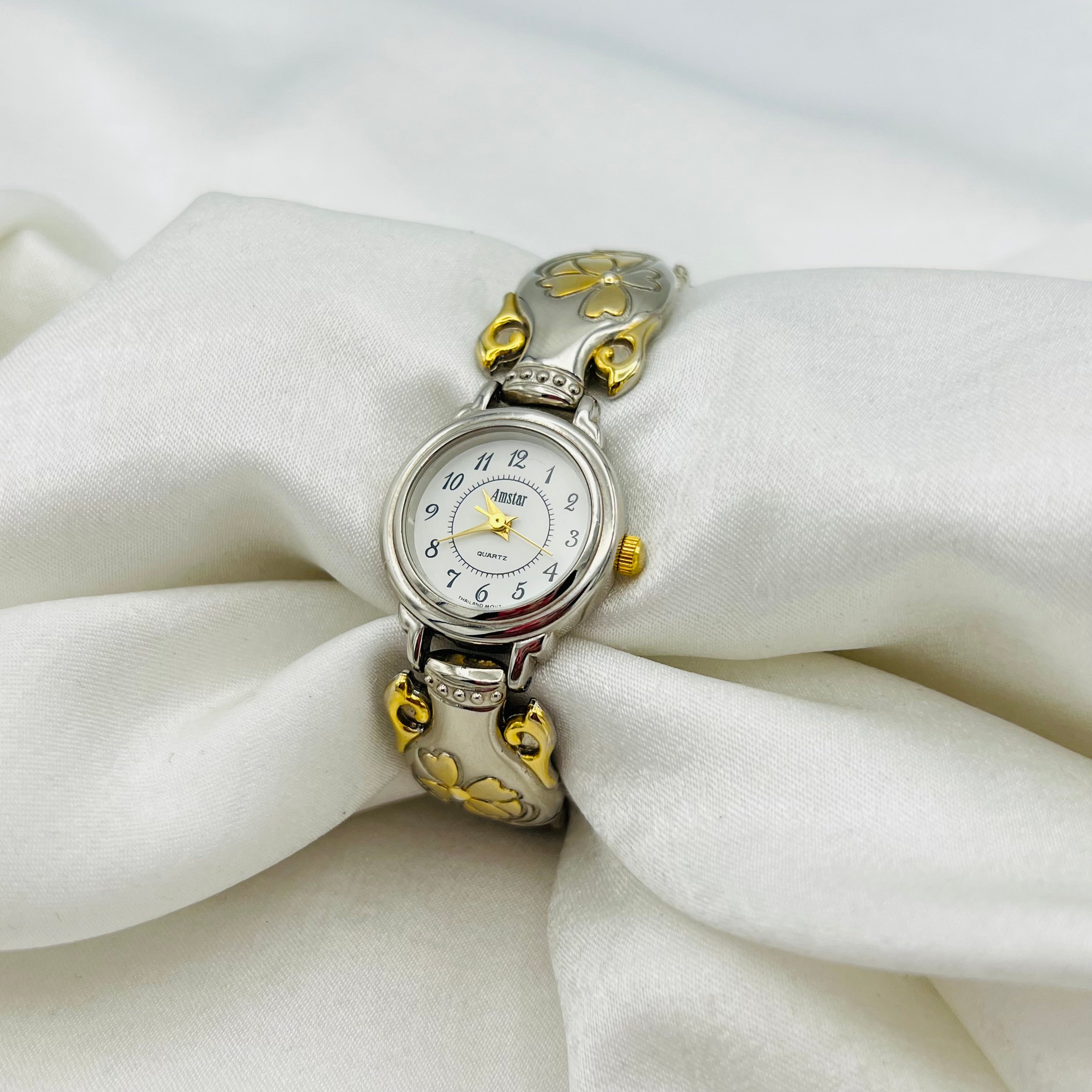 🌻 Flower Two-Toned Watch