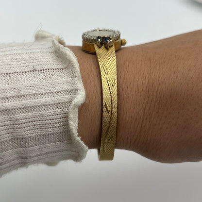 Jules Jurgensen Watch with Sapphire-Tone Gemstones