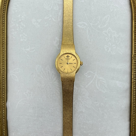 Seiko Round Dial Gold-Tone Watch