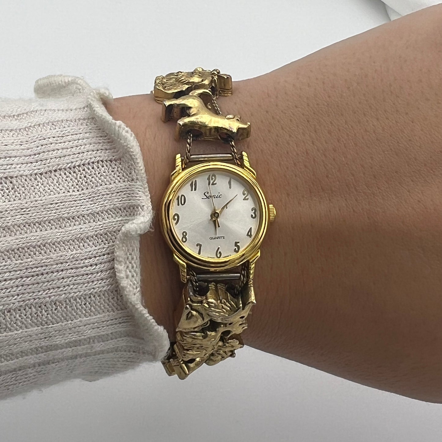 RARE Dog Slide Charm Watch