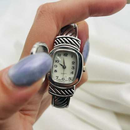 Pink Gemstone Peek-a-Boo Watch