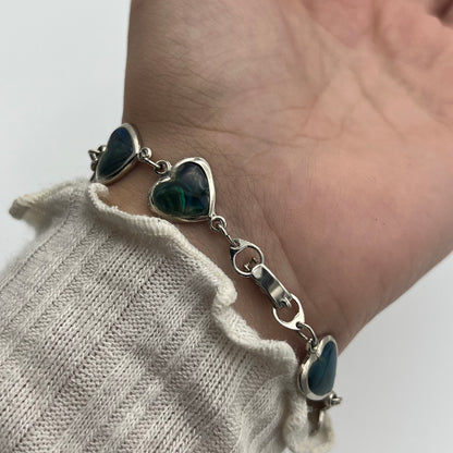 Heart Abalone Bracelet