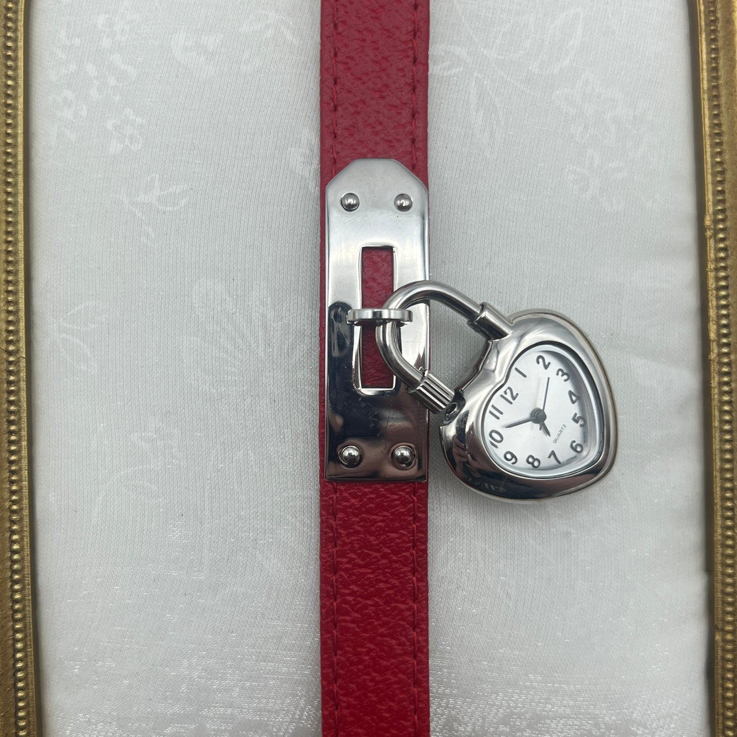 RARE Heart Lock Watch Similar to the Hermes Lock Watch Price: ~$1,000