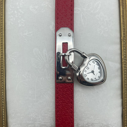 RARE Heart Lock Watch Similar to the Hermes Lock Watch Price: ~$1,000