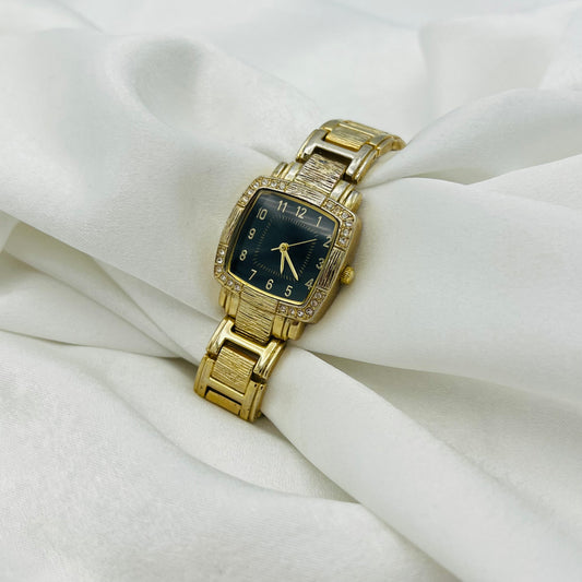 Gold-Toned Textured Watch