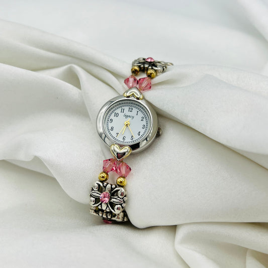 Pink Gemstone Watch