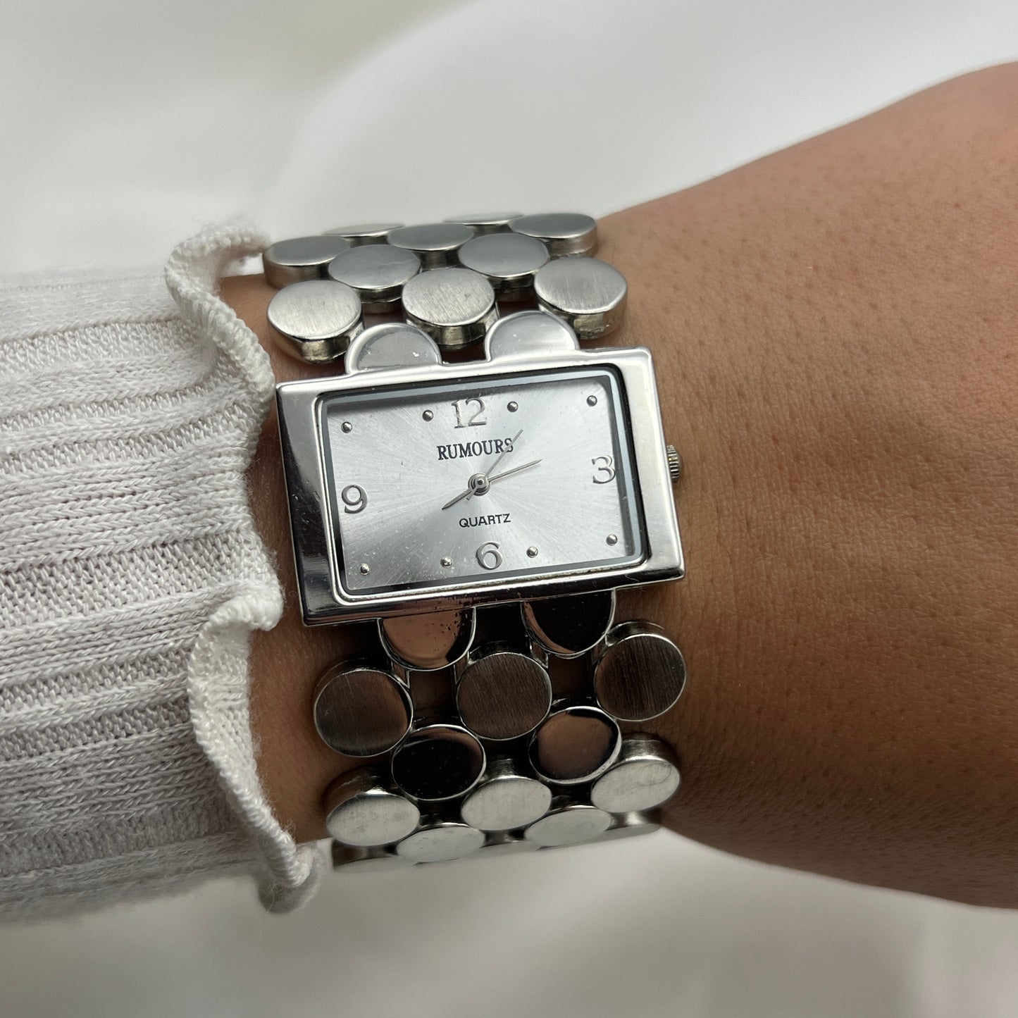 Silver-Tone Bracelet Watch