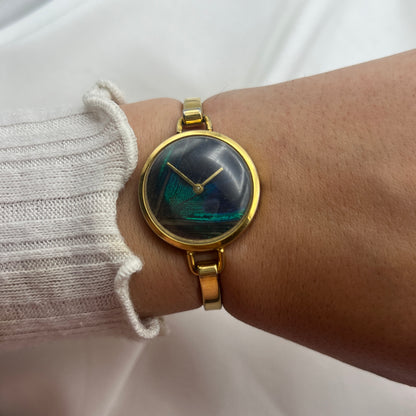 Peacock Feather Dial Watch