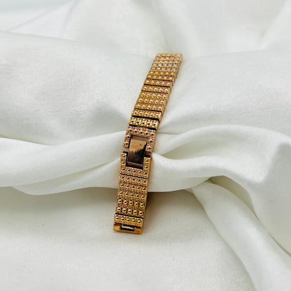 Rose Gold Diamanté Watch