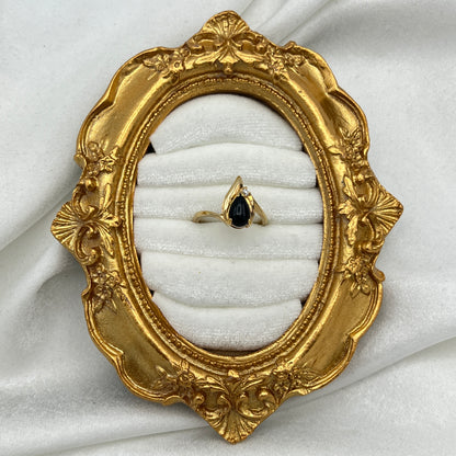 Tear Drop Black Onyx Ring