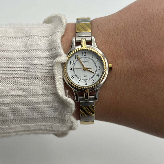 Two-Toned Wavy Detailed Watch