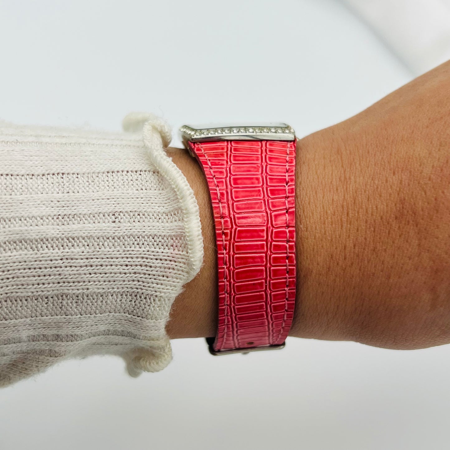 Coral Leather Watch