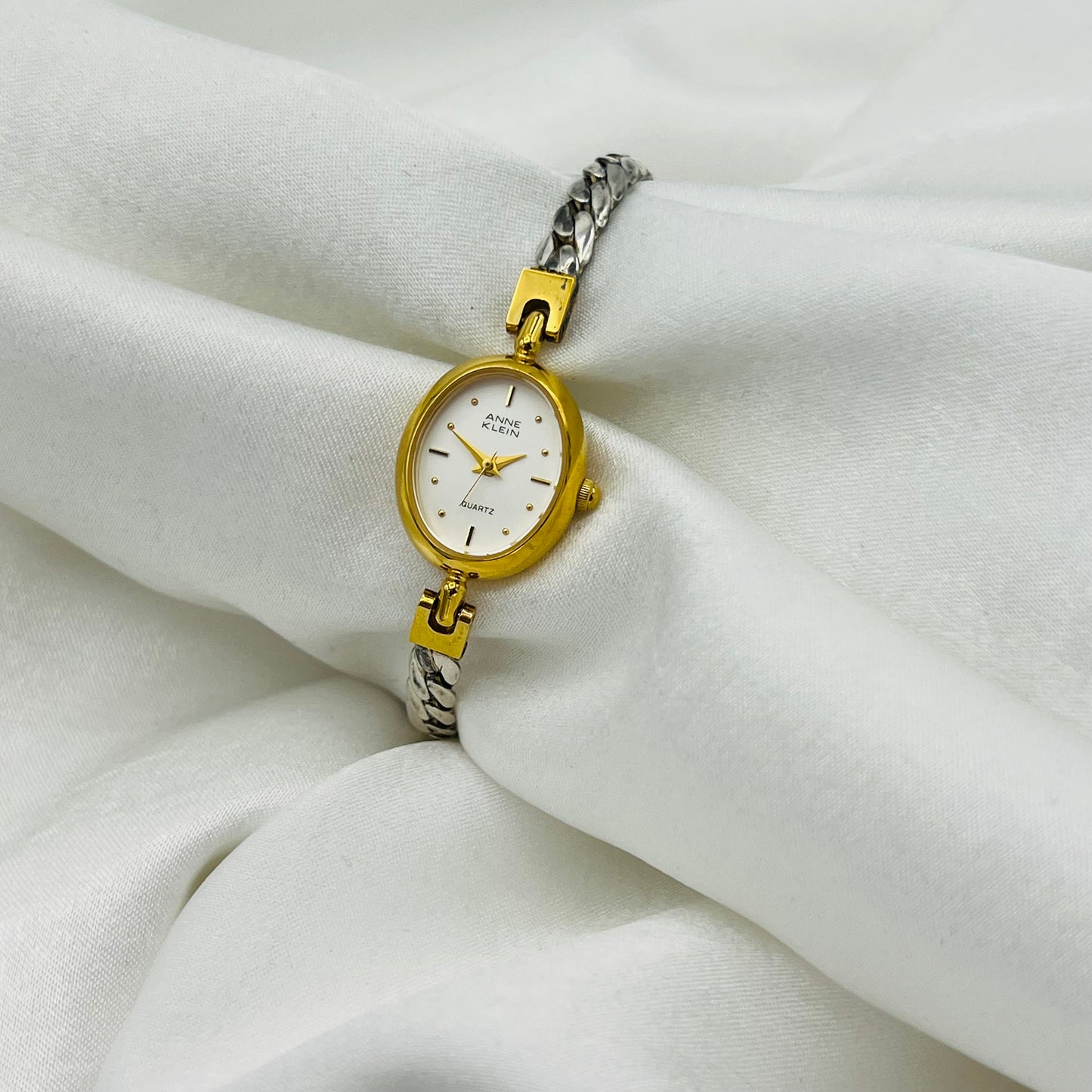 Dainty Anne Klein Two-Toned Watch