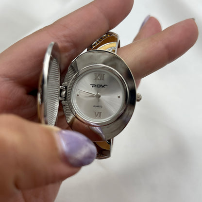 Abstract Peek-a-Boo Cuff Watch