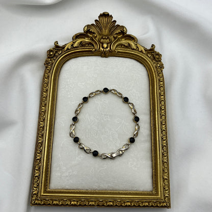 Black & Gold-Tone Bracelet