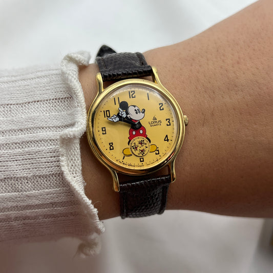 RARE Mickey Mouse Lorus Watch