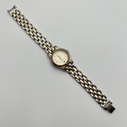 Two-Toned Round Face Watch