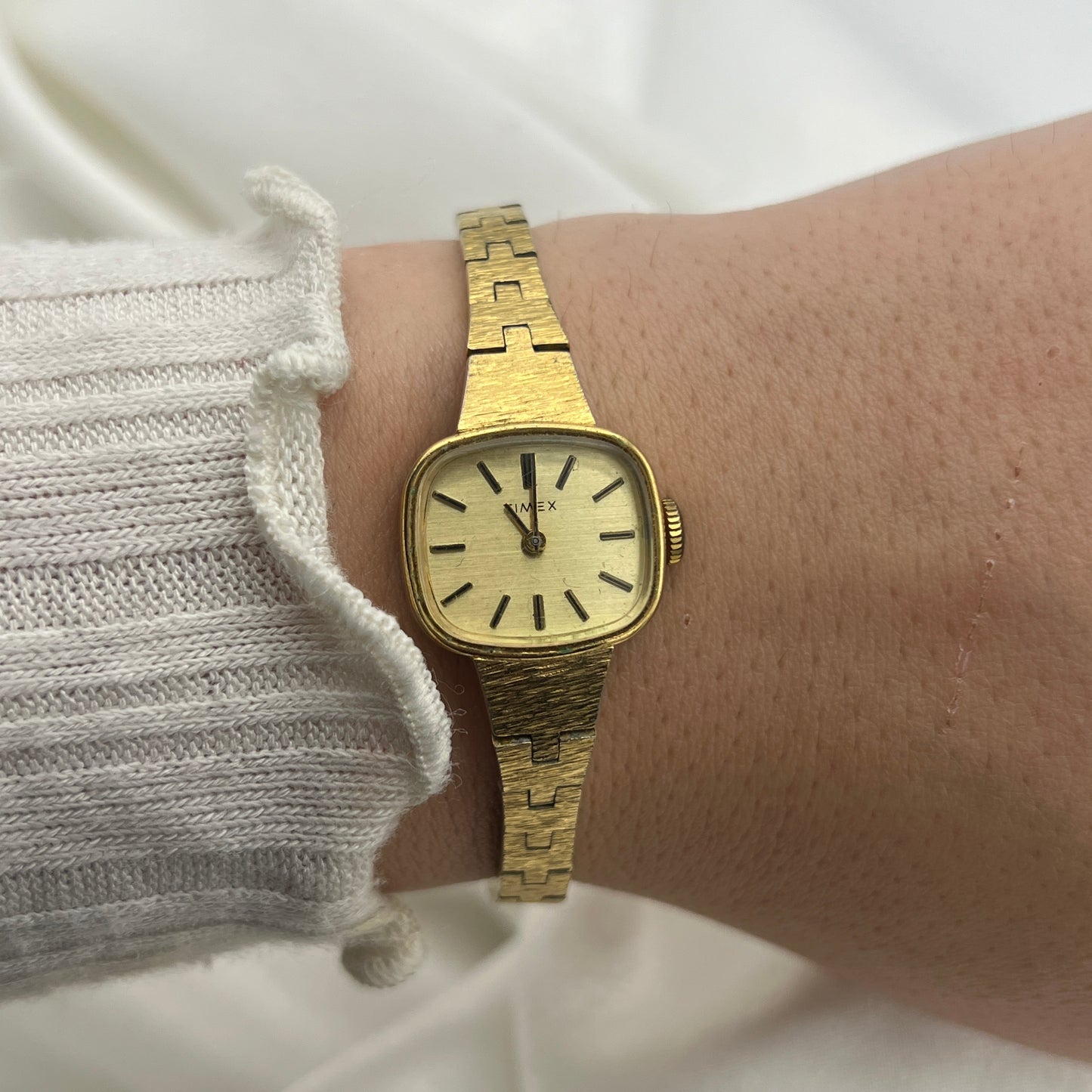 Timex Brushed Gold Tone Watch
