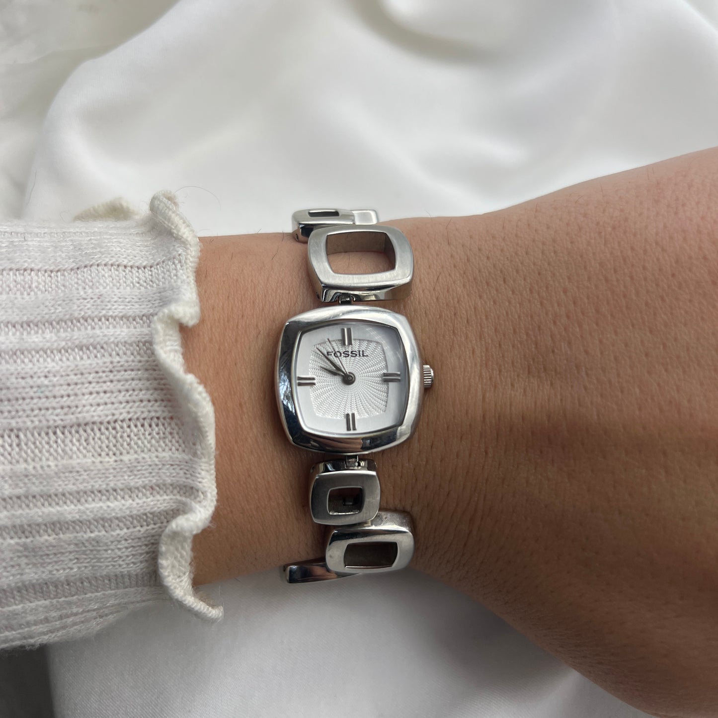 Unique Square Fossil Watch