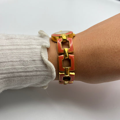 Gold & Peach Toned Watch