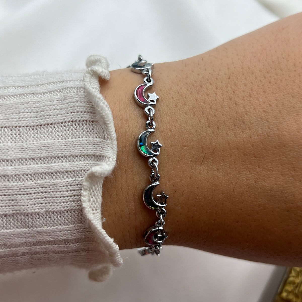 Abalone Moon & Stars Bracelet