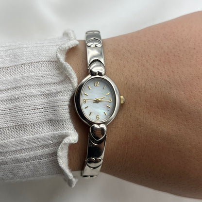 Dainty Heart Watch with Mother of Pearl Watch