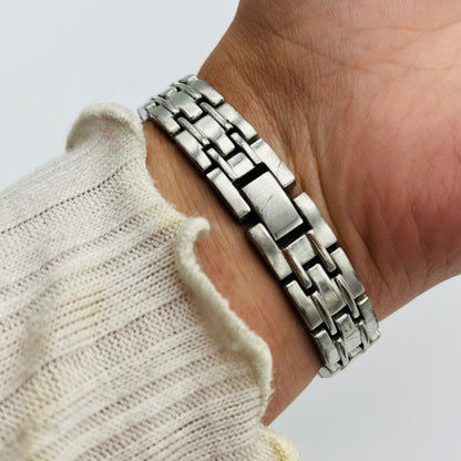 Diamanté Silver-Toned Watch