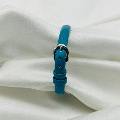 Dainty Teal Leather Watch