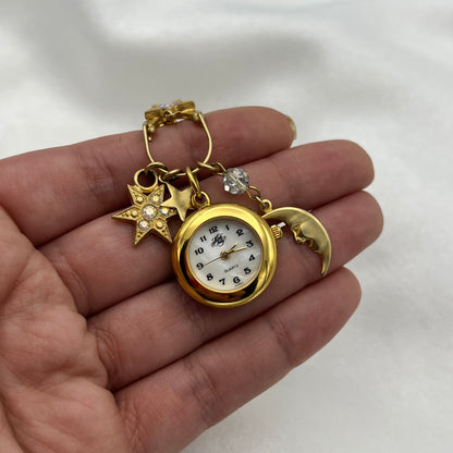 Rare Kirk’s Folly Sun & Moon Watch Necklace