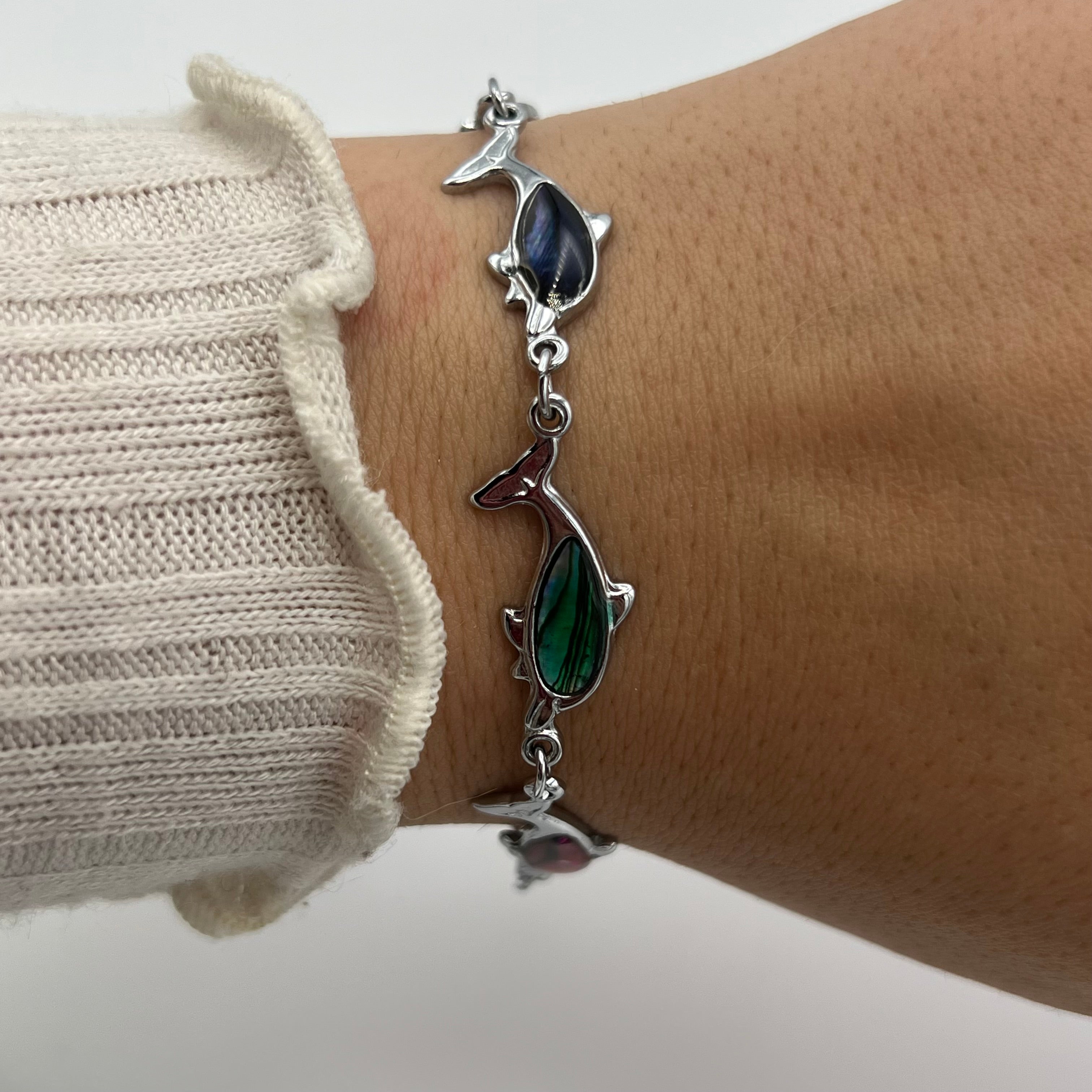 🐬 Abalone Dolphin Bracelet