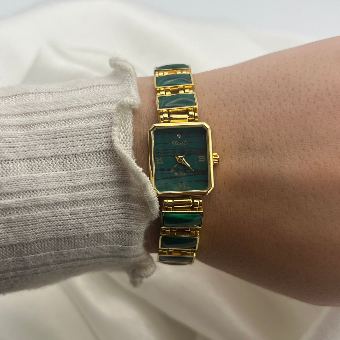 Forest Green Gemstone Watch