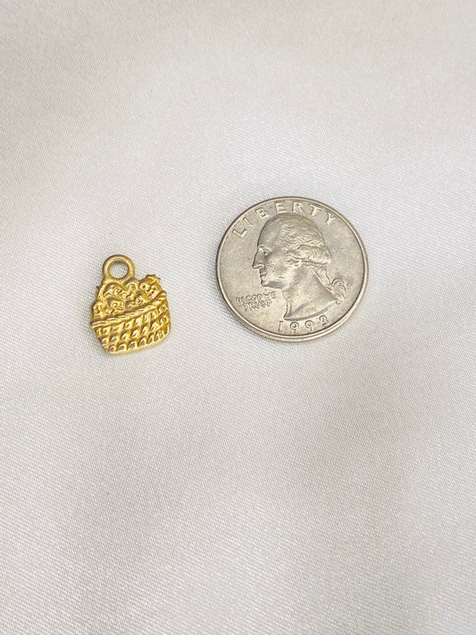 Strawberry Basket Charm