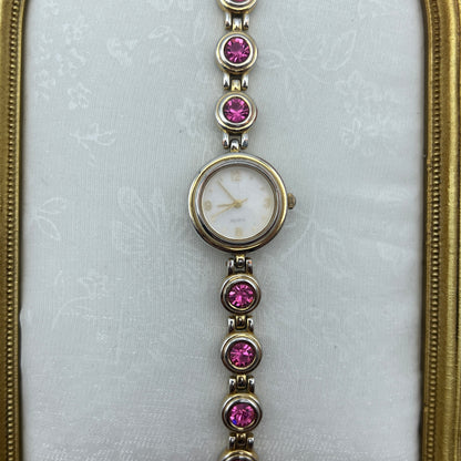 Pink Gemstone Watch