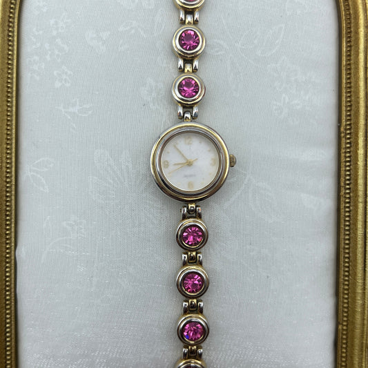 Pink Gemstone Watch