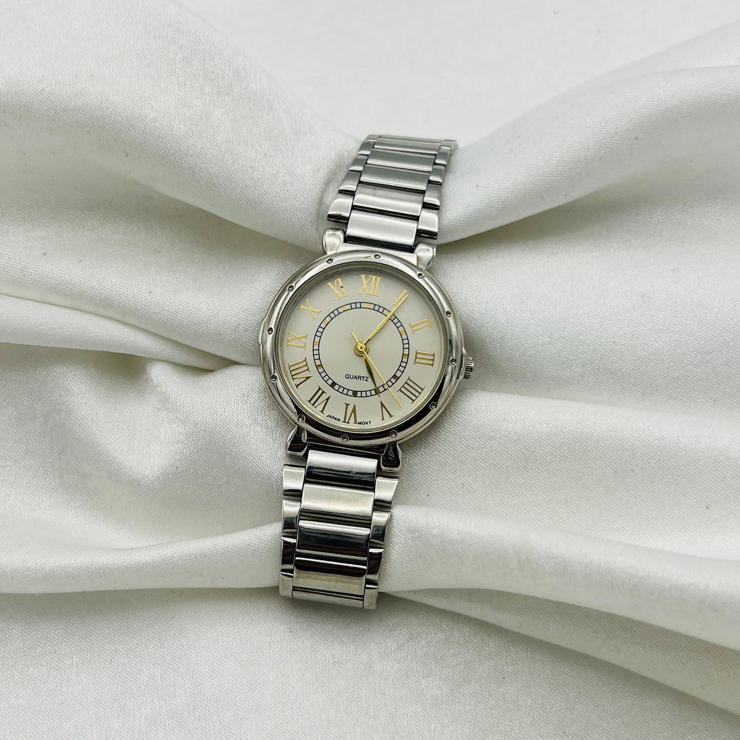 Roman Numeral Dial Two-Toned Watch