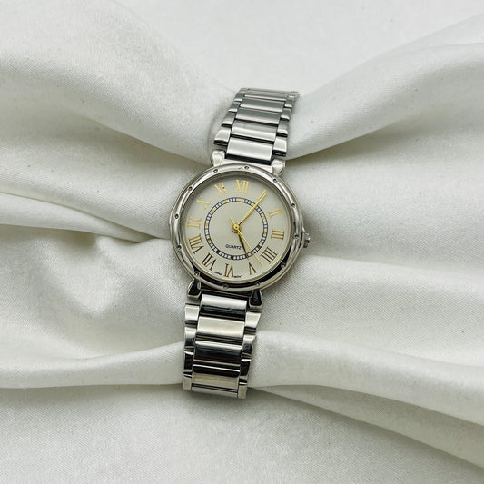 Roman Numeral Dial Two-Toned Watch