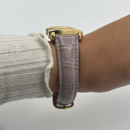 Purple Leather Watch