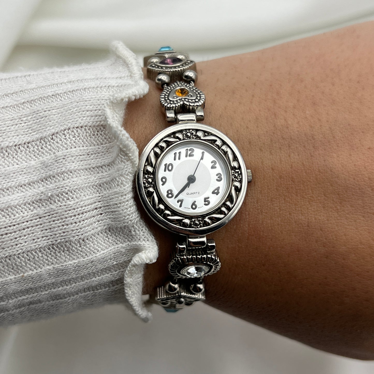 RARE Silver-Tone Charm Watch