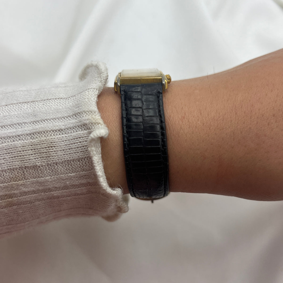 Guess Black Leather Watch