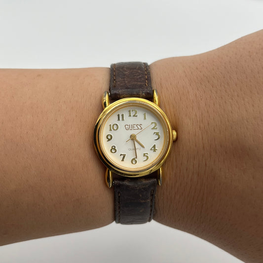 Guess Brown Leather Watch