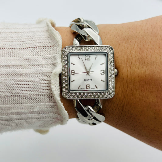 Diamanté Chain Watch