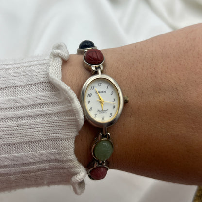 Multi-Colored Scarab Watch