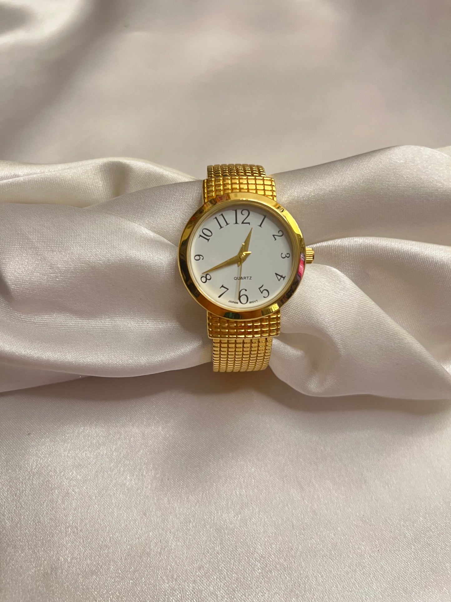 Gold Round Face Watch