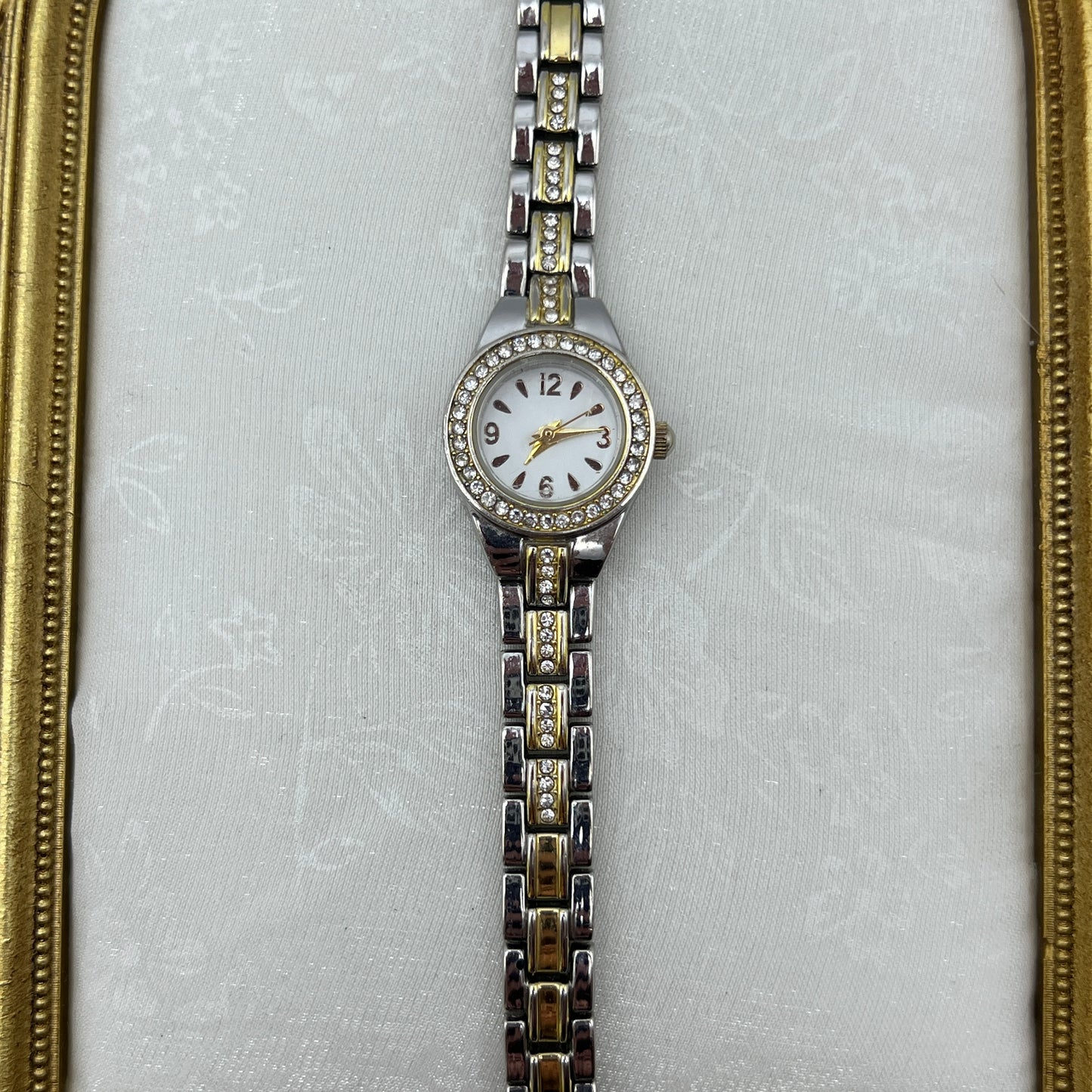 Dainty Two-Toned Diamanté Watch