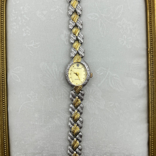 Helbros Two-Tone Watch with Champagne Dial