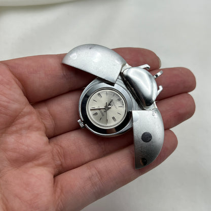 Silver Beetle Watch Pendant