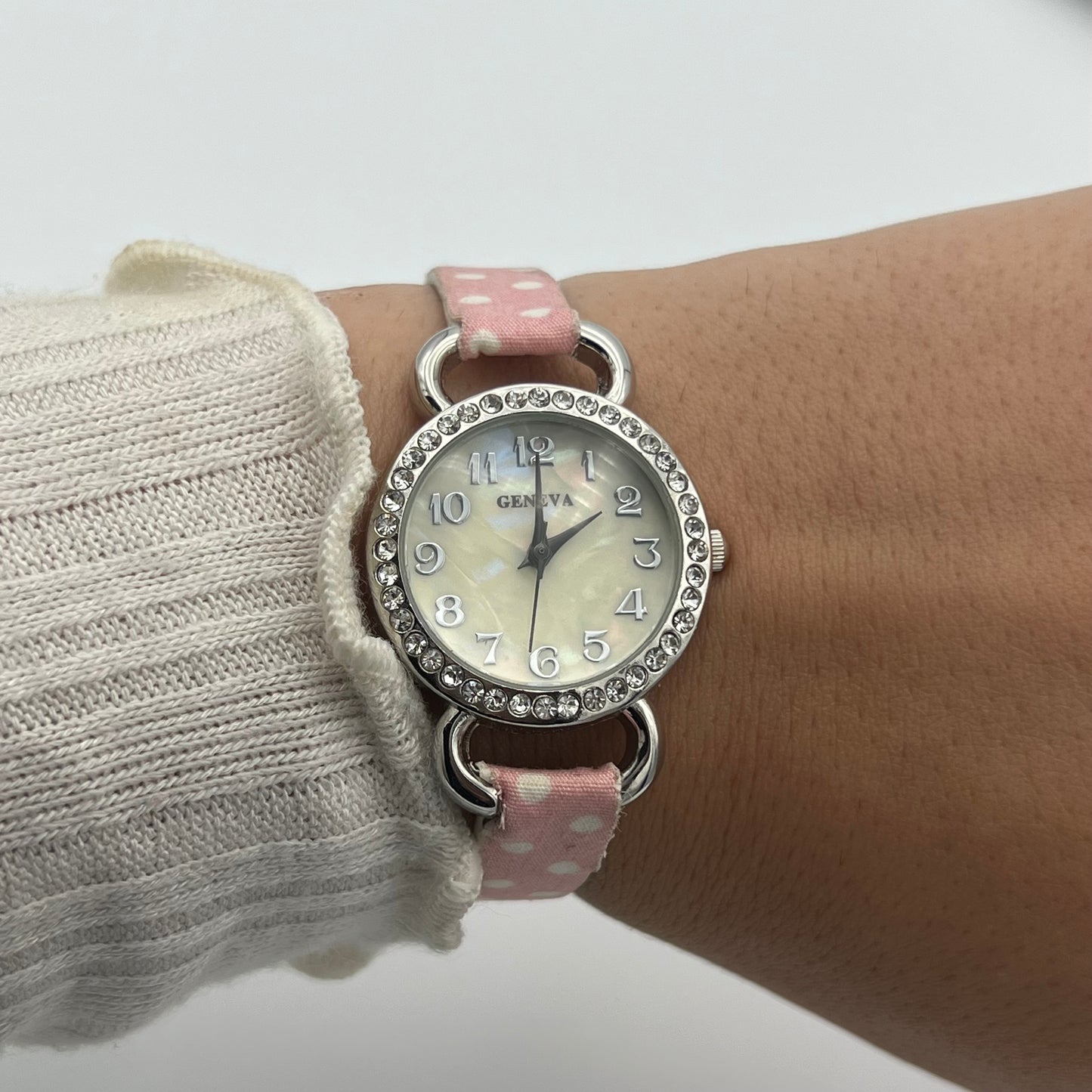 Pink Polka Dot Watch