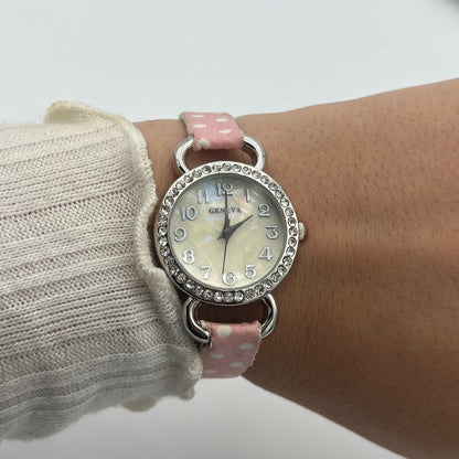 Pink Polka Dot Watch