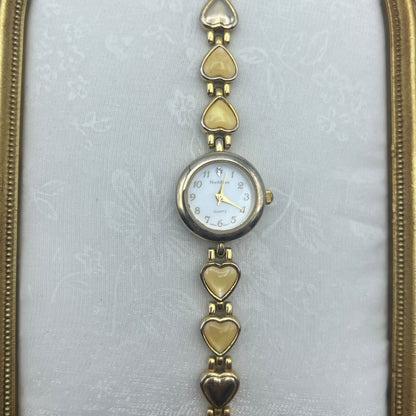 Lovely Yellow Heart Watch