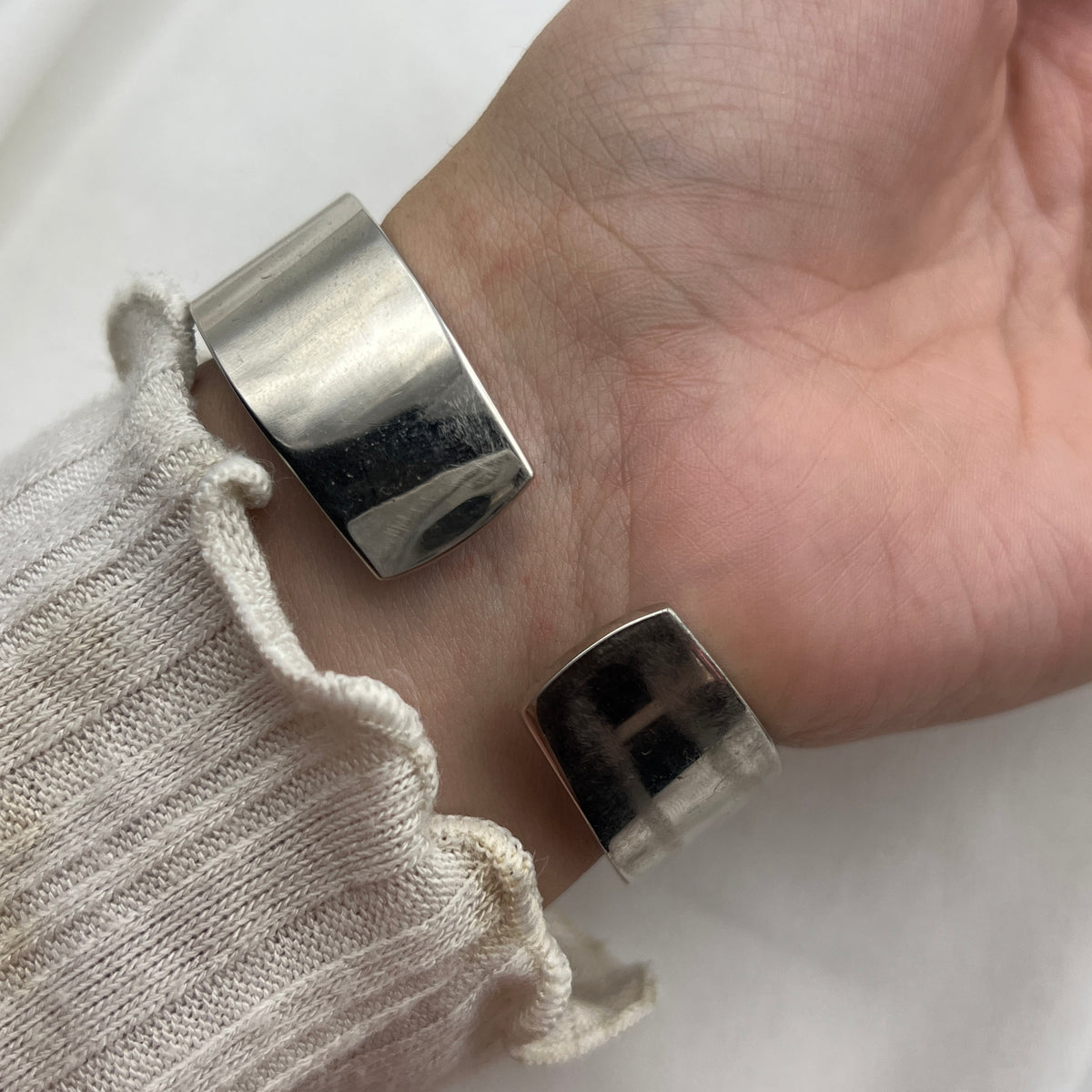 Leather Silver-Tone Watch